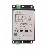 SOLAHD SCP POWER SUPPLY, 30W-3.3V OUT, 85-264V IN, SWITCHING, LOW P, DIN/PANEL MOUNT (SCP 30S3.3-DN)